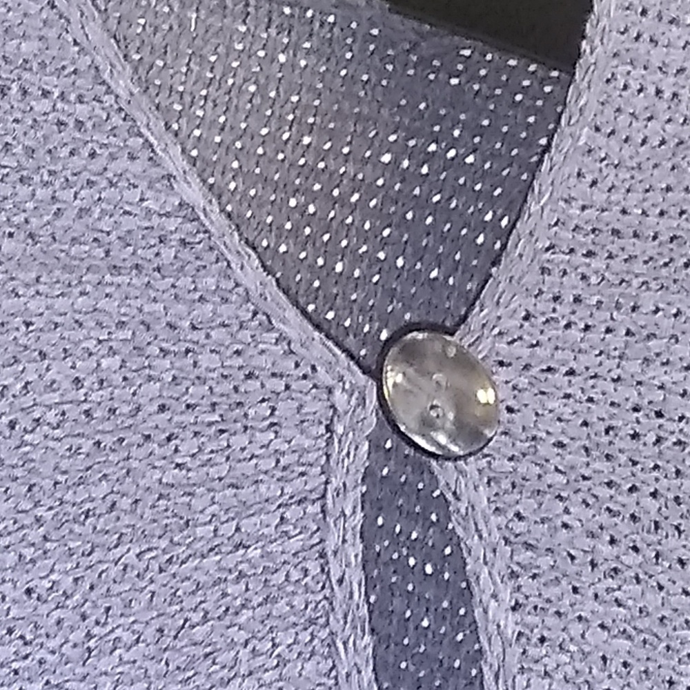 Eileen Fisher Sweater with Single Blue Button